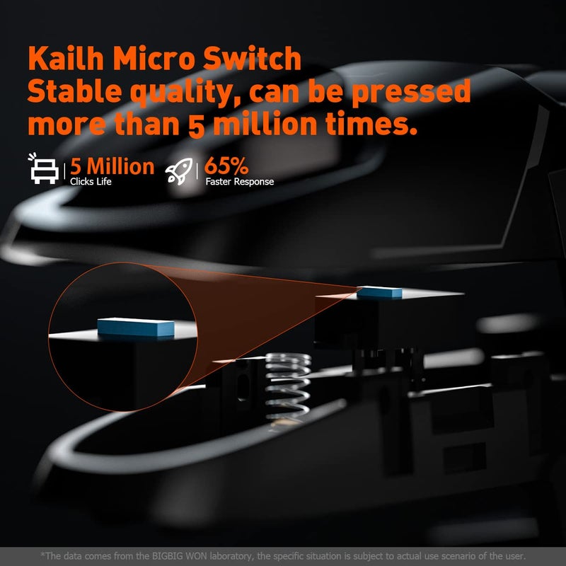 BIGBIG WON زناد الألعاب، وحدة تحكم ألعاب موبايل لـ PUBG/Fornite/Call of Duty زناد مدمج زر التصويب مطلق النار عصا التحكم لـ iPhone وأندرويد للألعاب المحمولة زناد أسود - Image 3